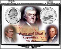Westward Journey Jefferson Nickel Snaplock Display