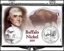 Westward Journey Jefferson Nickel Snaplock Display