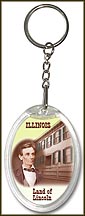 Illinois State Quarter Keychain