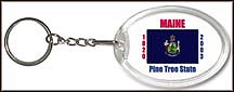 Maine State Quarter Keychain