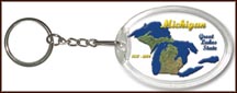 Michigan State Quarter Keychain