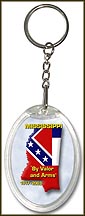 Mississippi State Quarter Keychain