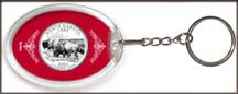 North Dakota State Quarter Keychain