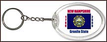 New Hampshire State Quarter Keychain