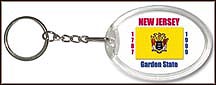 New Jersey State Quarter Keychain