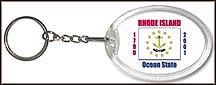 Rhode Island State Quarter Keychain