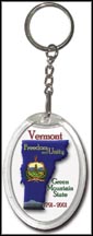 Vermont State Quarter Keychain